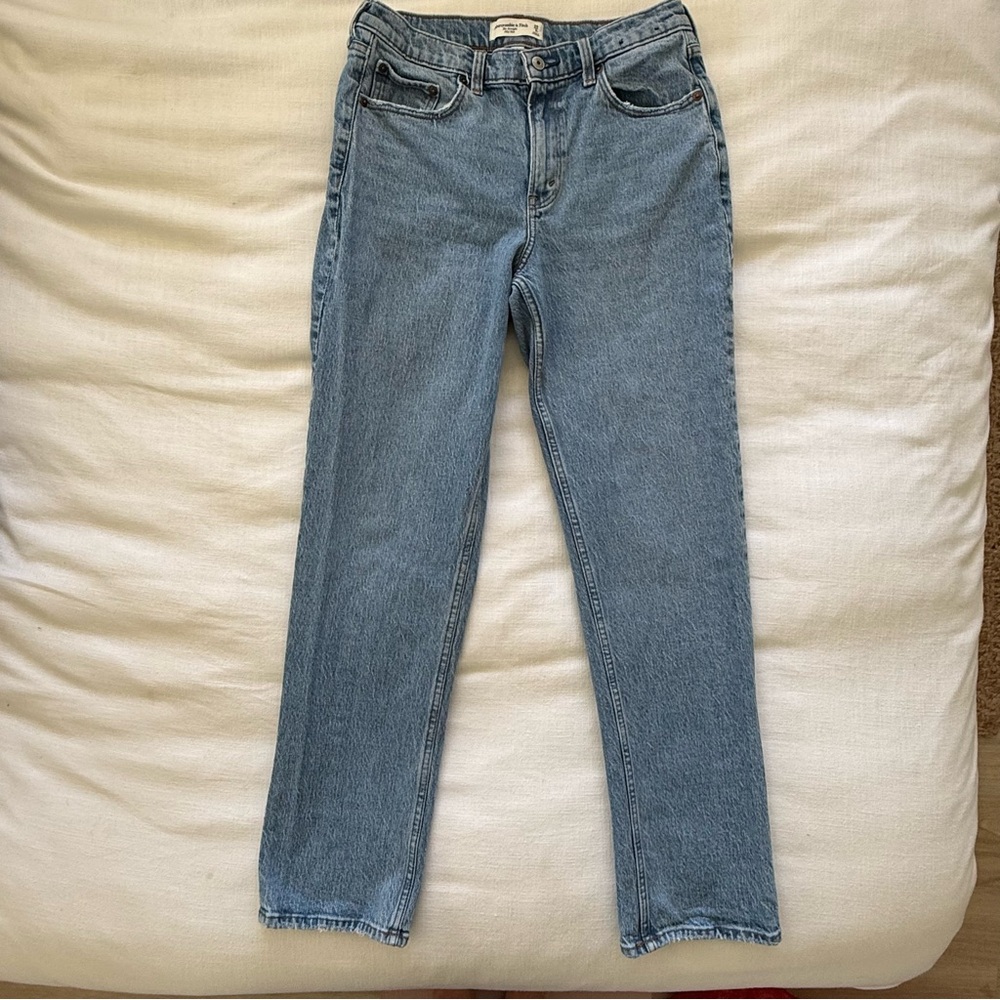 Abercrombie & Fitch The Straight Mid Rise Curve Love Jean Womens 29/8
